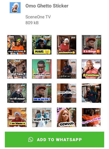 Omo Ghetto Whatsapp Sticker screenshot 7