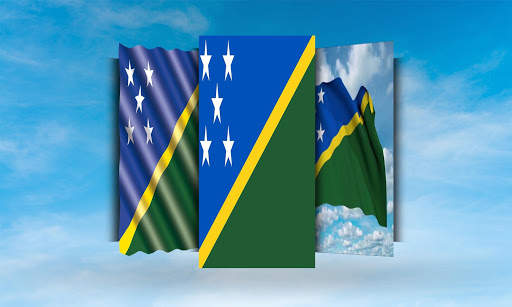 Solomon Islands Flag Wallpaper screenshot 2