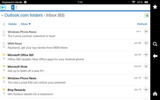 Email Manager Free 4 تصوير الشاشة