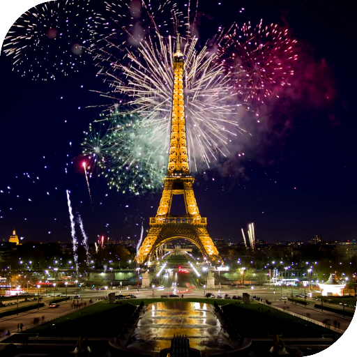 Fireworks in Paris Wallpaper icon