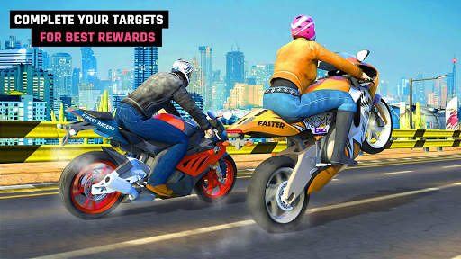 Bike Highway Driving - Shoot & Attack Racers screenshot 4