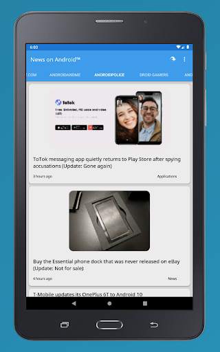 News on Android™ 11 تصوير الشاشة