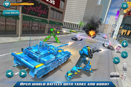 Robot furtif transformant des jeux de voiture screenshot 5