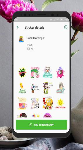 Good morning night Stickers screenshot 3
