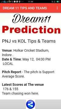 Dream Eleven 11 Prediction & Teams screenshot 3