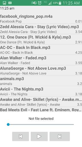 Simple music player screenshot 2