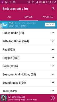 AM and FM stations screenshot 2