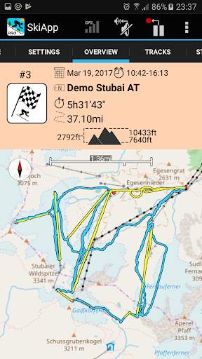 SkiApp LITE - THE Ski Computer screenshot 2
