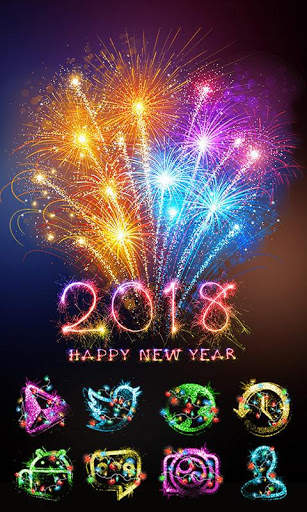 New Year Go Launcher Theme screenshot 1