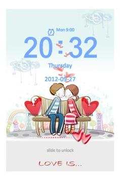Go Locker Love Is Theme screenshot 2