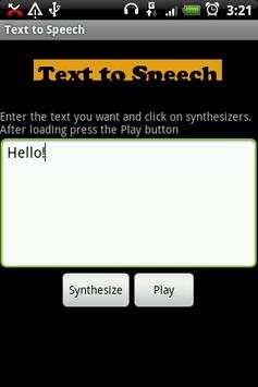 Text to Speech screenshot 1