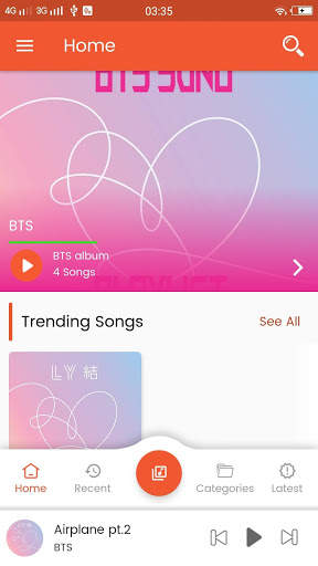 BTS Song Playlist screenshot 1