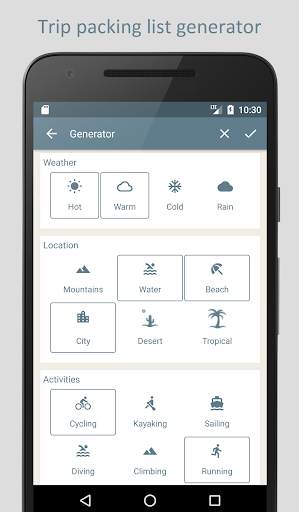 PackTeo - Travel Packing List screenshot 2