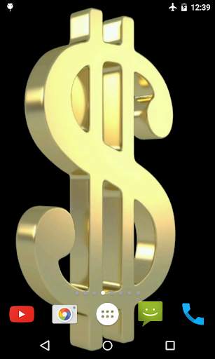 Golden Dollar Live Wallpaper screenshot 2