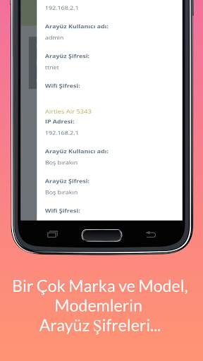 Modem - Wifi Şifreleri | Modem - Wifi Passwords screenshot 3