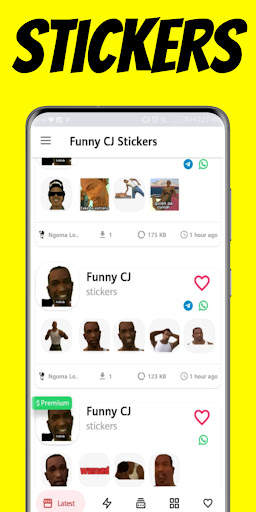 Funny CJ Stickers - Gangsters screenshot 4