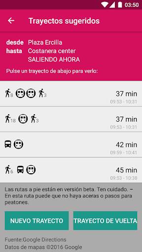 Transantiago Bus Checker screenshot 3