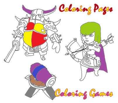 Coloring Games for Clash Clans screenshot 3