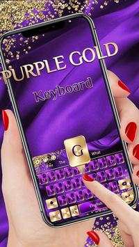 Purple Gold Luxury Keyboard screenshot 1