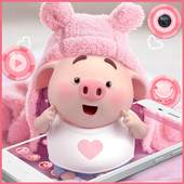 Cute Pink Cartoon Piggy Theme 1.1.1