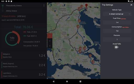 Travel Cost (Greece) screenshot 13