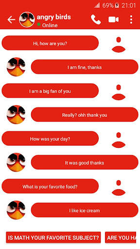 angry bird fake call स्क्रीनशॉट 2