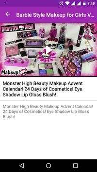 Barbie Style Makeup for Girls Video - Makeup Salon screenshot 6