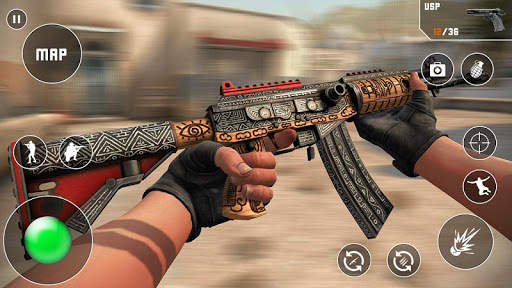 Fps সমালোচনামূলক ধর্মঘট: কাউন্টার টেররিস্ট গেম screenshot 3