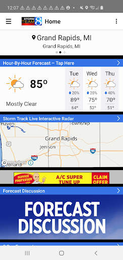 Storm Team 8- WOOD TV8 Weather screenshot 1