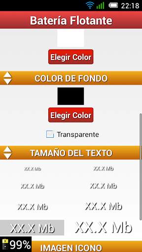 Batería Flotante Porcentaje % screenshot 4