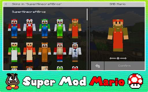 Super Mod Mario - Adventure for Minecraft PE 2021 2 تصوير الشاشة