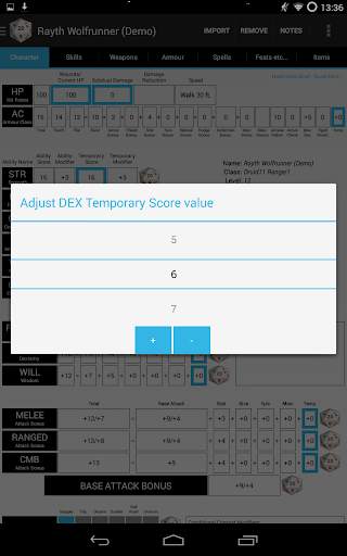 PCGen Character Importer Lite screenshot 10