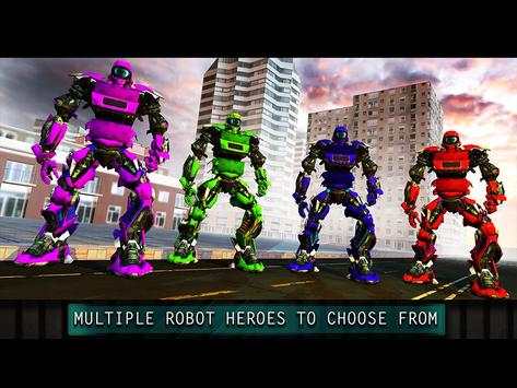 Future Flying Robot City Wars screenshot 4