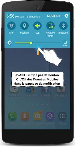 Bouton On/Off Données Mobiles screenshot 1