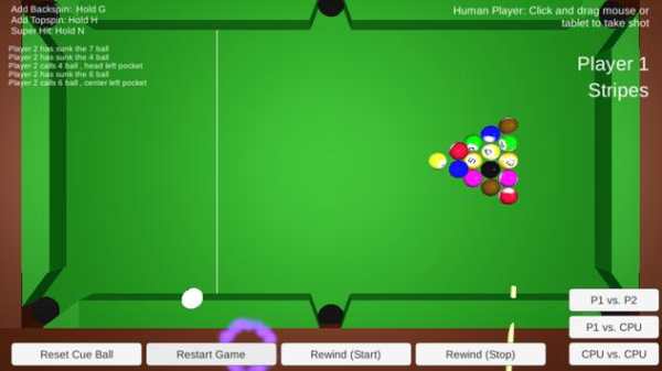 Billard Eight  Ball Pool game screenshot 1