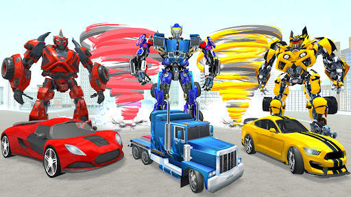 Robot Tornado Transform Game screenshot 1