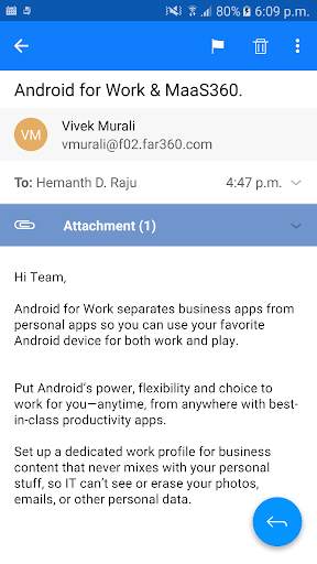 MaaS360 Mail screenshot 1