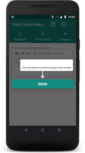 Direct Whatsapp, WA Business, Telegram Messenger screenshot 9
