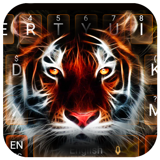 Neon Tiger Keyboard Theme icon