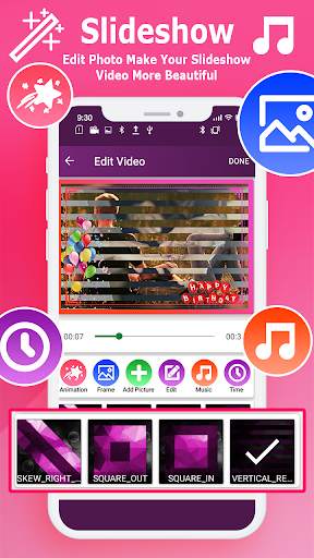 Photo Slideshow: Video Status Maker With Music स्क्रीनशॉट 5