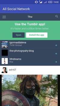 Combined Social Media Networks screenshot 2