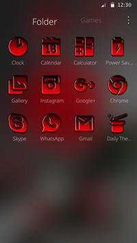 Crimson red rose Tema screenshot 5