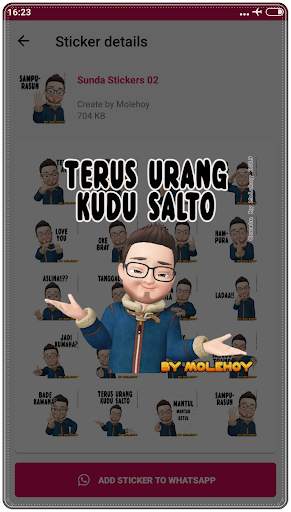 Sunda Stiker Lucu WAStickerApps 11 تصوير الشاشة