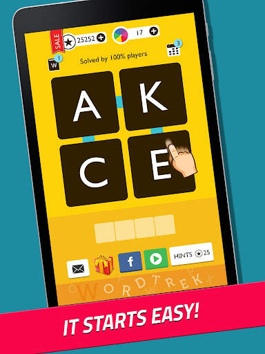 Word Trek - Word Brain streak - hand made puzzles screenshot 2