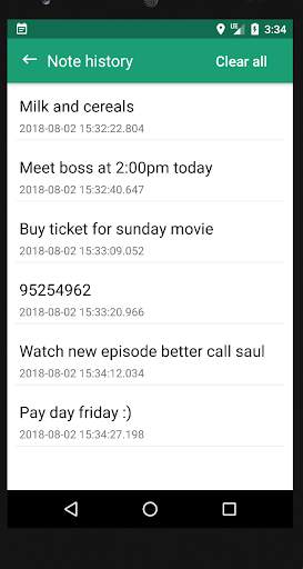 Take Note: Notes in notification скриншот 4