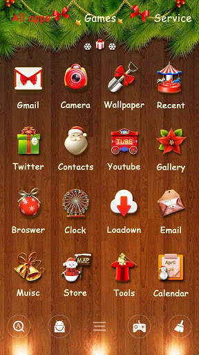 Merry Christmas Go Launcher Theme screenshot 4