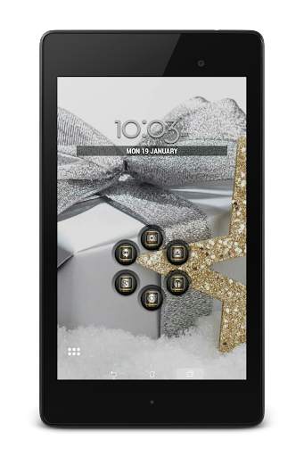 SilverGold 3D Icon CM&Launcher screenshot 9