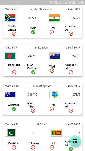 Points Table Predictor - Cricket World Cup 2019 screenshot 1