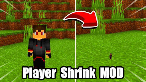 Player Shrink Mod Minecraft PE screenshot 2