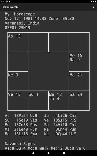 Quick Jyotish screenshot 10